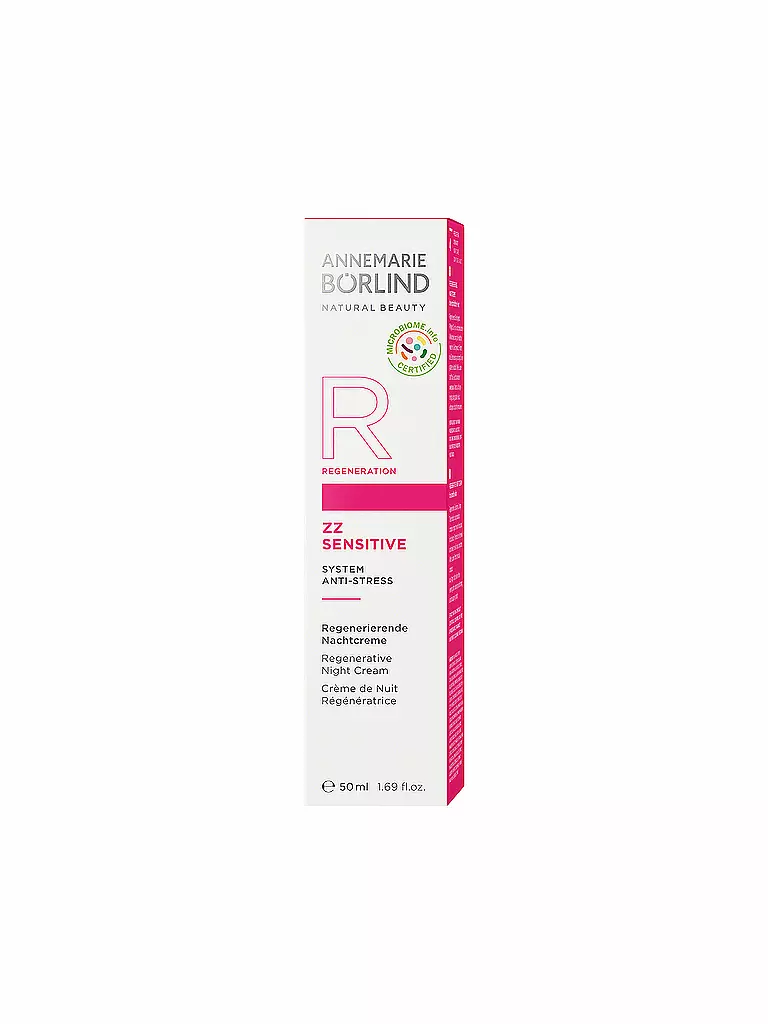 ANNEMARIE BÖRLIND | ZZ SENSITIVE Crème de nuit régénératrice 50 ml | keine Farbe