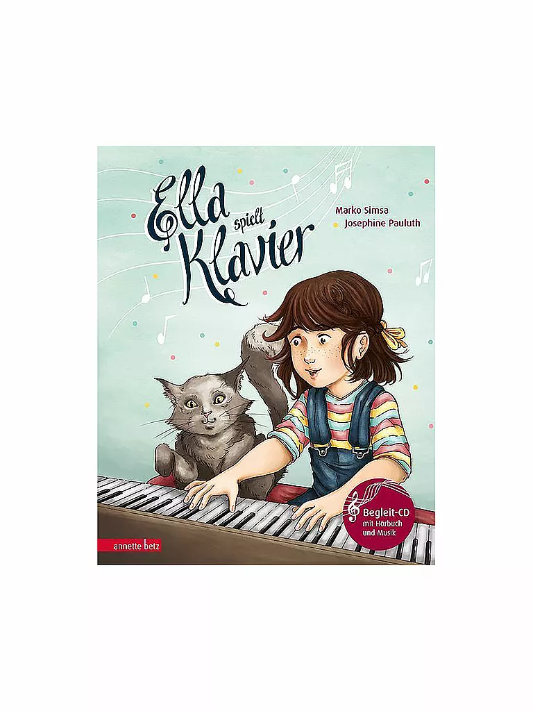 ANNETTE BETZ VERLAG | Livre - Ella joue du piano - avec CD audio | Aucune couleur