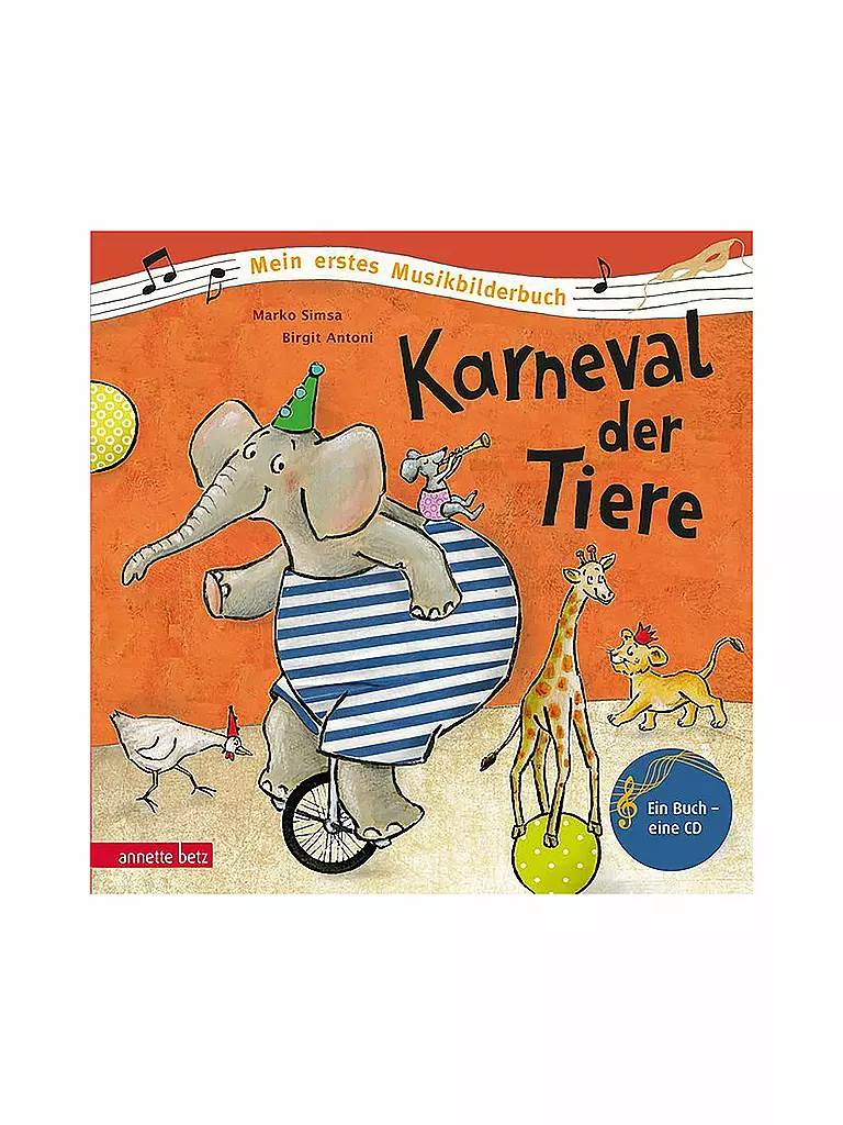 ANNETTE BETZ VERLAG | Livre - Le Carnaval des Animaux avec CD audio | Aucune couleur