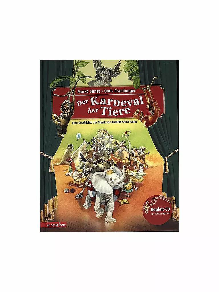 ANNETTE BETZ VERLAG | Livre - Le Carnaval des animaux avec CD audio | Aucune couleur