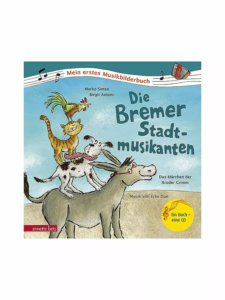 ANNETTE BETZ VERLAG | Livre - Les Musiciens de Brême avec CD audio | keine Farbe
