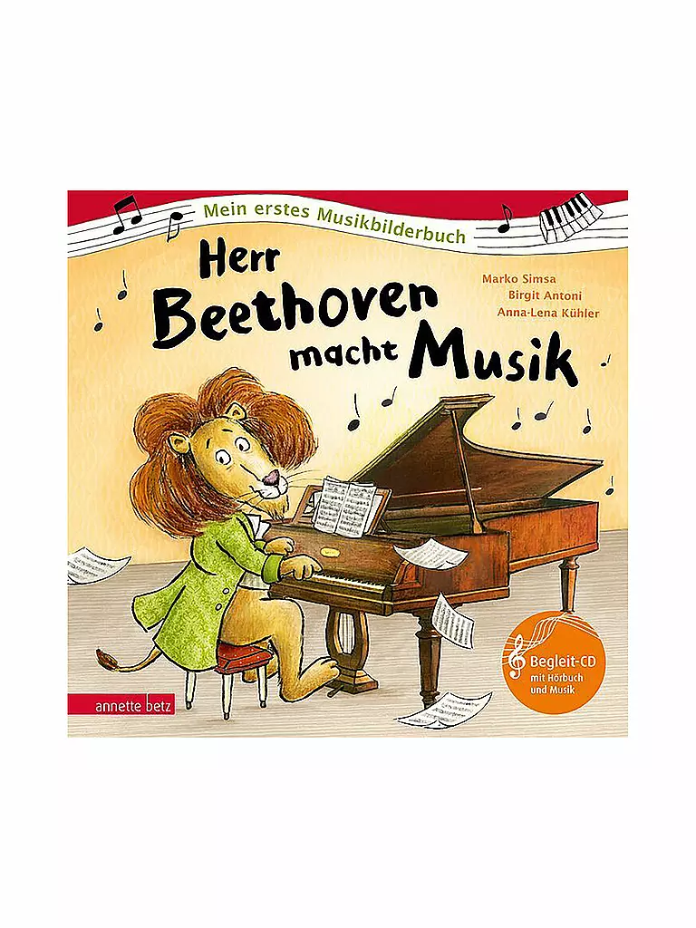 ANNETTE BETZ VERLAG | Livre - Monsieur Beethoven fait de la musique - avec CD audio | Aucune couleur