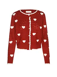 ANOTHER COTTON LAB | Cardigan | Rouge foncé