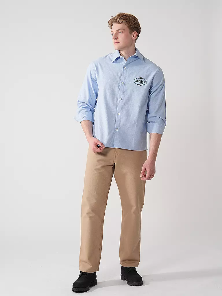 ANOTHER COTTON LAB | Chemise coupe régulière | Bleu clair