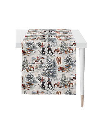 APELT | Chemin de table de Noël 140x48cm SEASON Gris