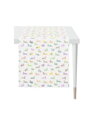 APELT | Chemin de table SEASON 140x42cm Blanc/Lapins