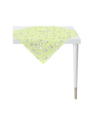 APELT | Nappe carrée SEASON 88x88cm Vert/Poules