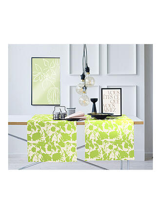 APELT | Chemin de table SEASON 140x48cm Vert/Feuilles