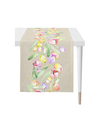 APELT | Chemin de table SEASON 140x48cm Vert/Tulipes
