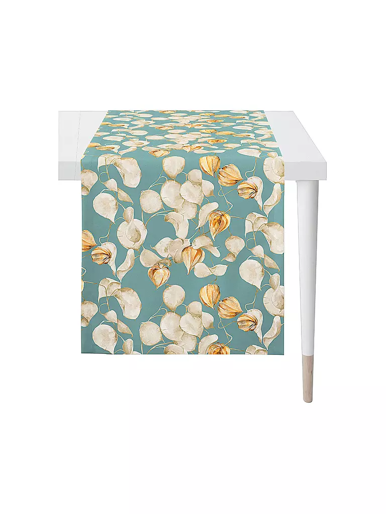 APELT | Chemin de table 140x48cm SEASON Hell Petrol | petrol