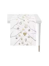 APELT | Chemin de table de Noël 140x46cm SEASON Blanc | Blanc