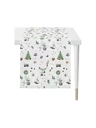 APELT | Chemin de table de Noël 140x48cm SEASON Blanc | Blanc