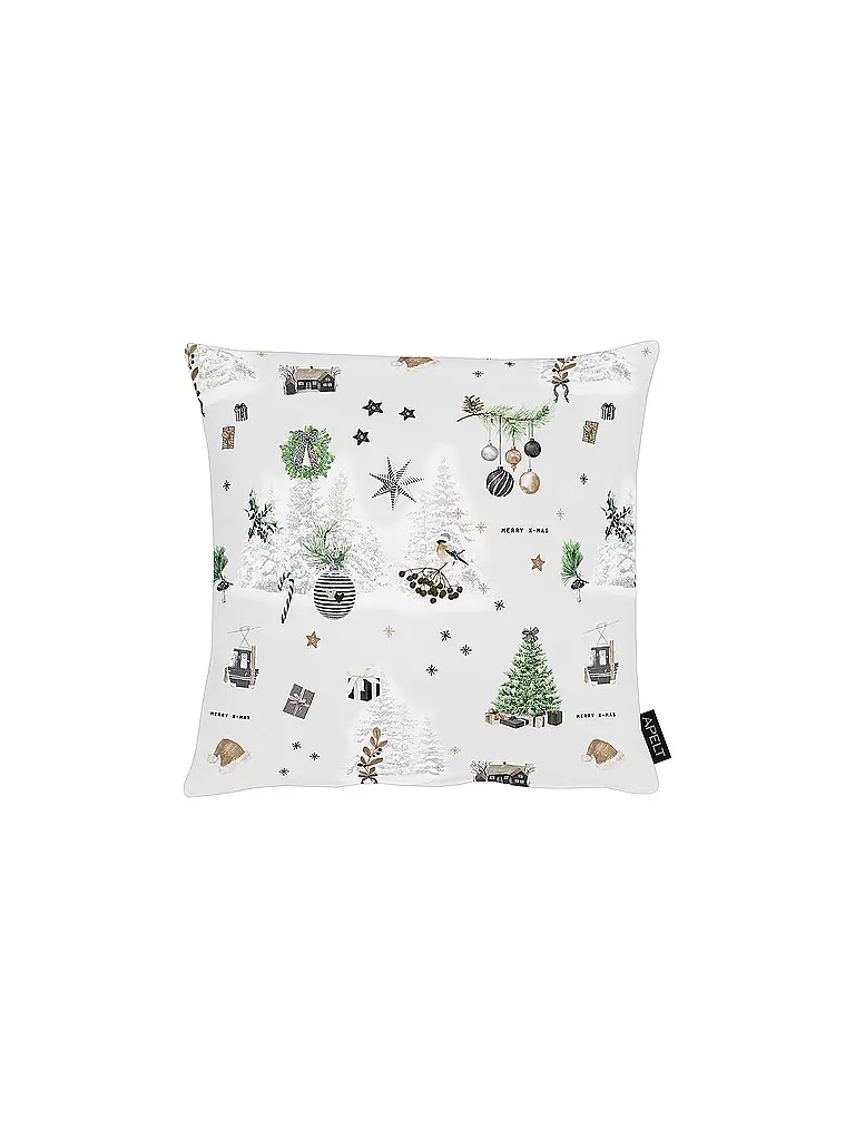 APELT | Housse de coussin de Noël 40x40cm SEASON Blanc | weiss