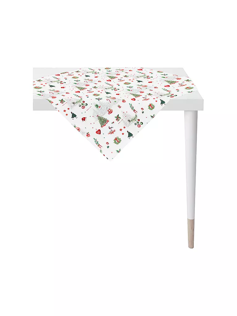 APELT | Nappe de Noël 88x88cm SEASON Blanc | weiss