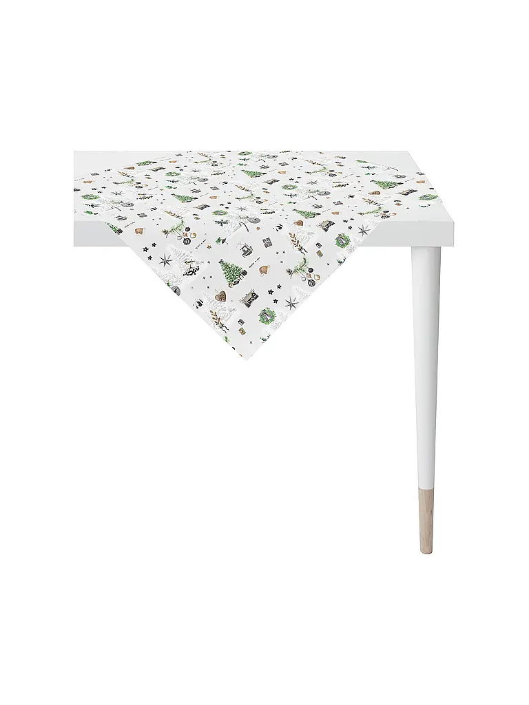 APELT | Nappe de Noël 88x88cm SEASON Blanc | weiss