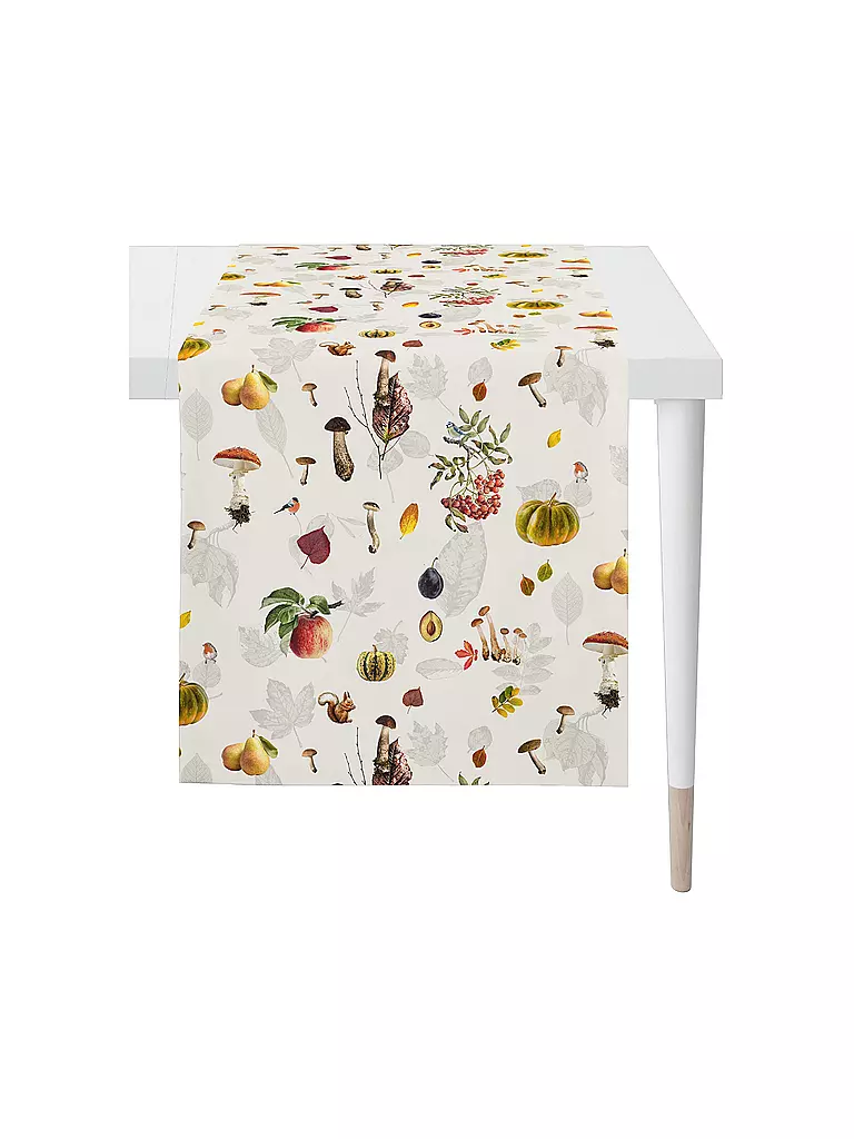 APELT | Tischläufer 140x48cm SEASON Blanc | weiss