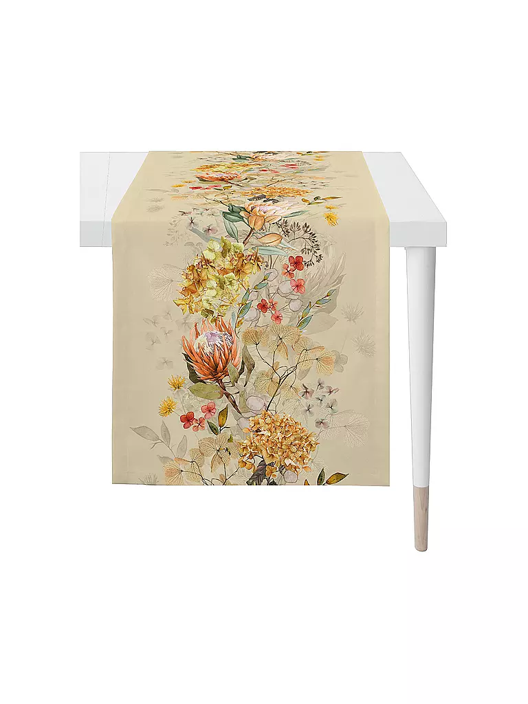 APELT | Tischläufer 140x48cm SEASON Crème | beige