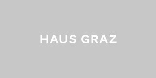 Grauer Hintergrund mit dem Text „HAUS GRAZ“ zentriert in weißen Großbuchstaben.