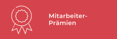 Dessin au trait blanc d'un ruban de prix à côté du texte allemand "Mitarbeiter-Prämien" sur fond rouge.