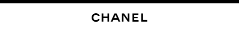 Le logo textuel représente le mot « CHANEL » en lettres majuscules noires sur un fond blanc, avec une fine ligne noire au-dessus.