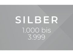 Fond gris avec texte blanc « ARGENT 1 000 à 3 999 ».