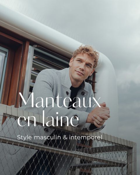 Manteaux en laine. Style masculin & intemporel.
