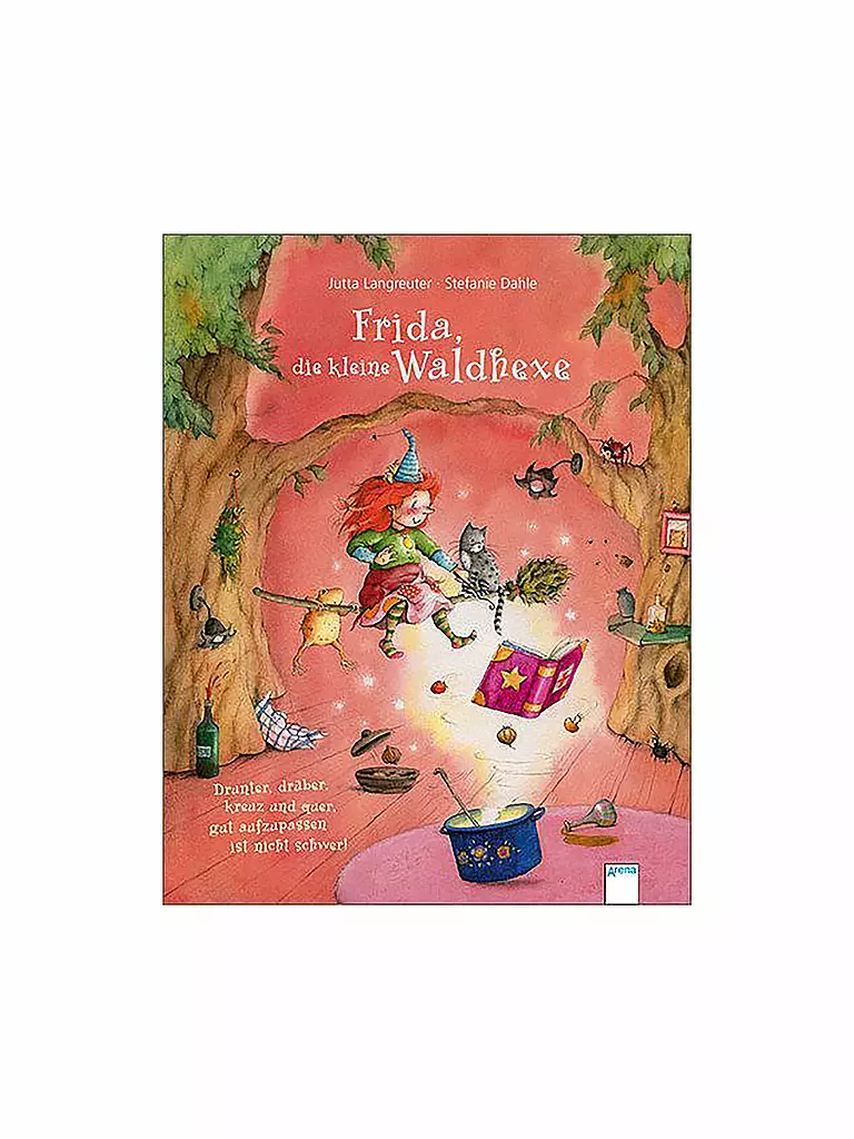 ARENA VERLAG | Livre - Frida, la petite sorcière des bois - En dessous, au-dessus, en long et en large, il n'est pas difficile d'être attentif | keine Farbe