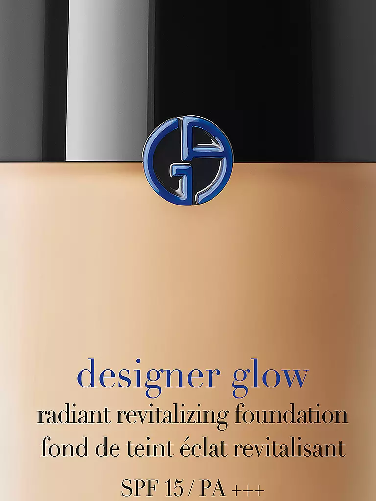 ARMANI COSMETICS | Designer Glow Foundation 30ml FPS 20 (4) | Camel
