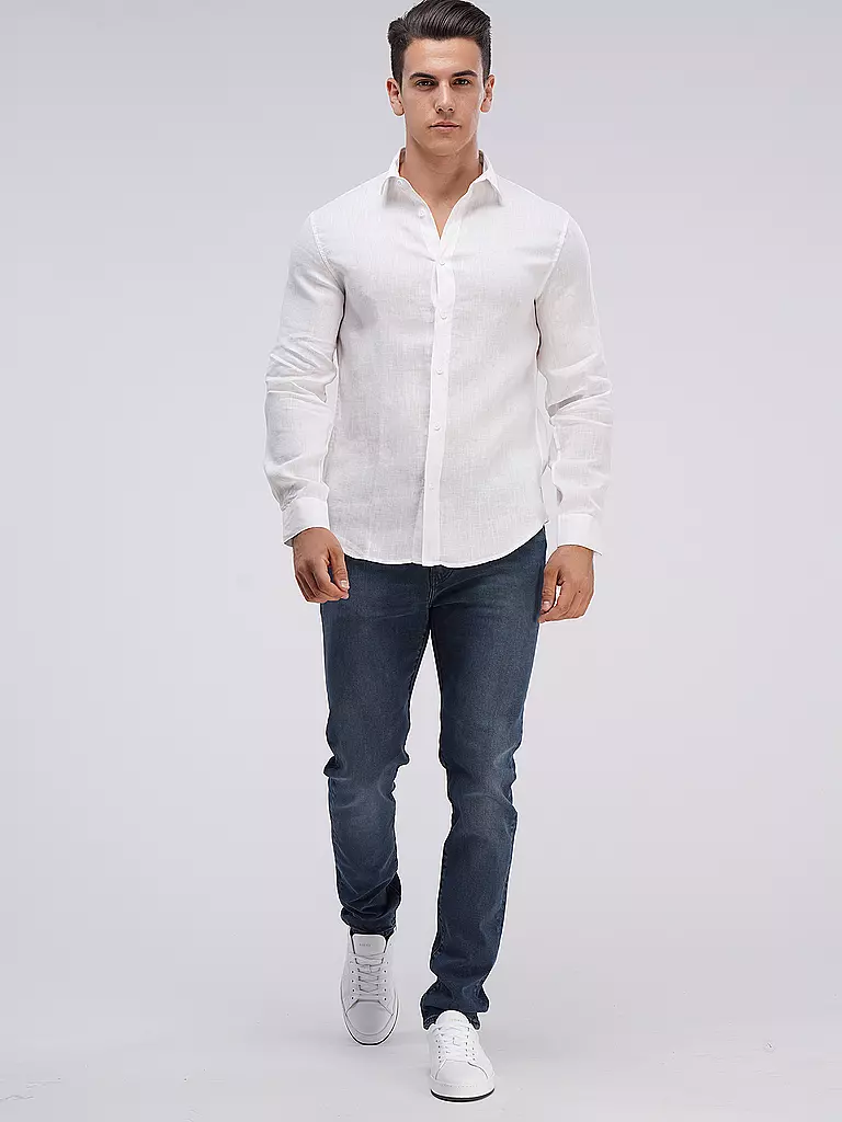 ARMANI EXCHANGE | Leinenhemd  | Blanc
