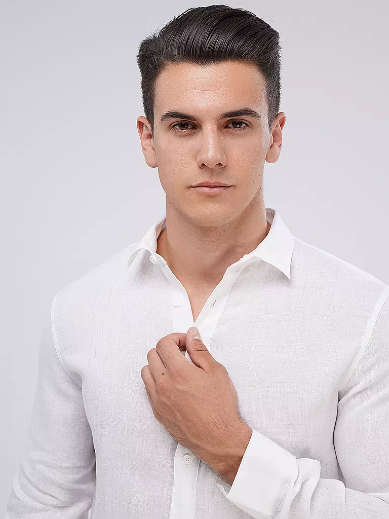 ARMANI EXCHANGE | Leinenhemd  | Blanc