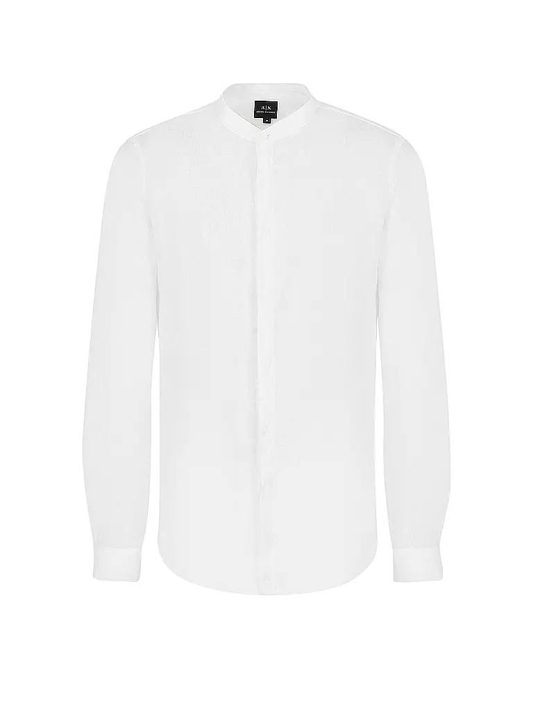 ARMANI EXCHANGE | Leinenhemd Regular Fit  | Blanc