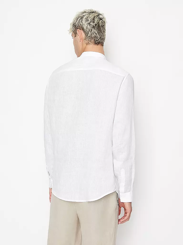 ARMANI EXCHANGE | Leinenhemd Regular Fit  | Blanc