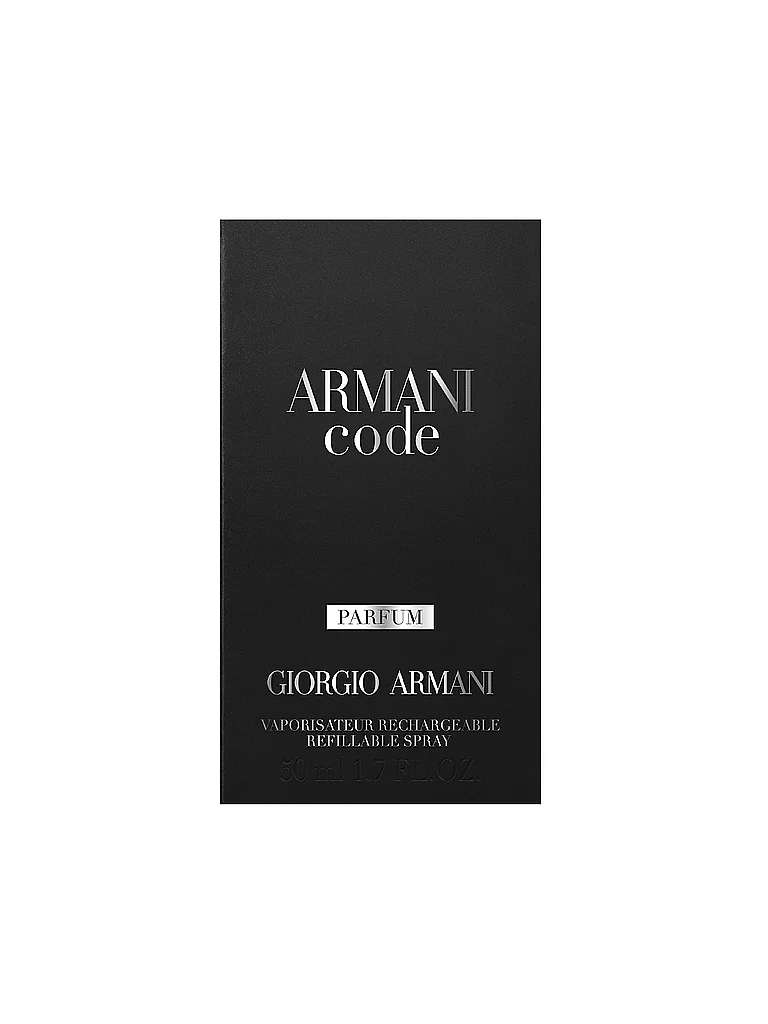 ARMANI Code Parfum 50 ml Rechargeable