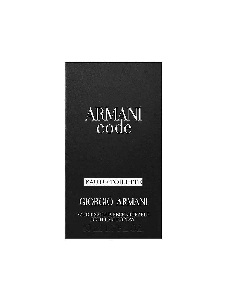 ARMANI Code Eau de Toilette 50 ml Rechargeable