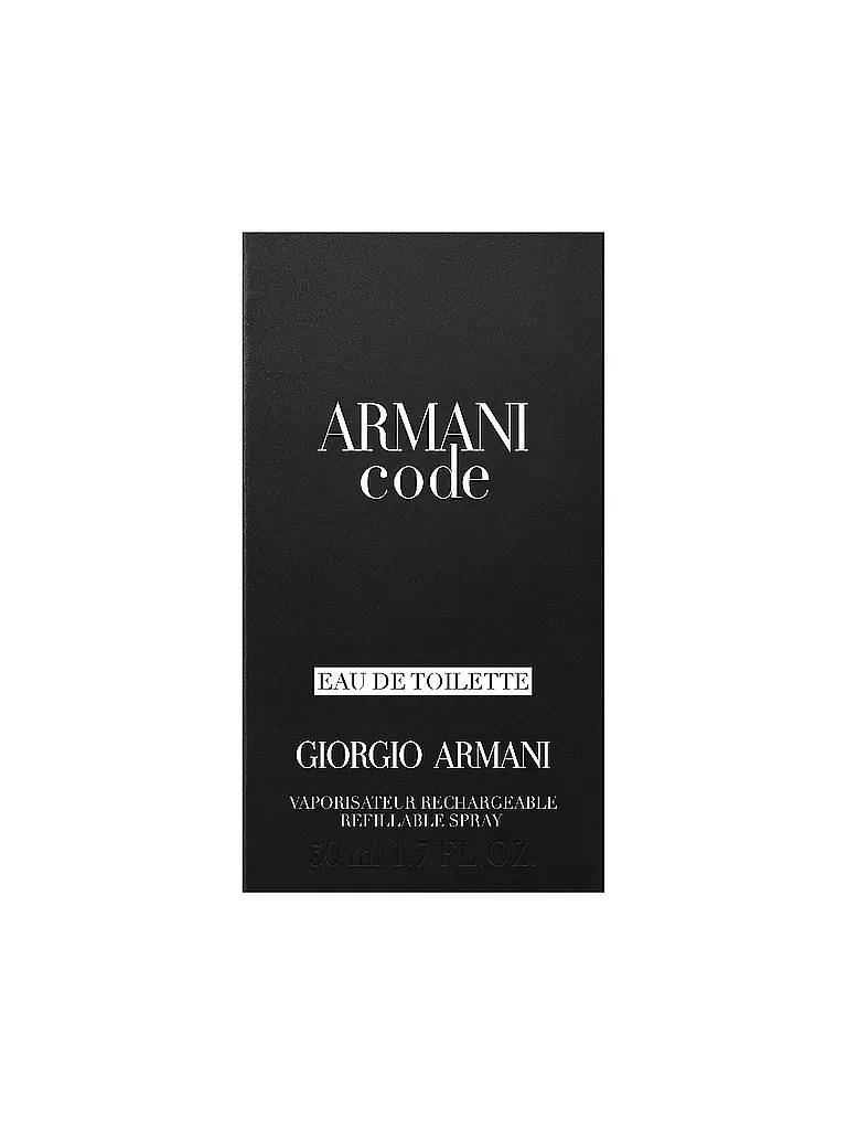 ARMANI | Code Eau de Toilette 75ml Rechargeable | keine Farbe