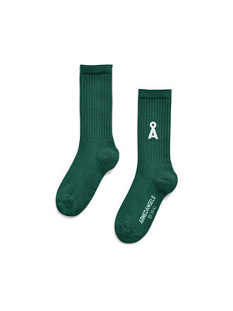ARMEDANGELS | Chaussettes SAAMUS BOLD vert émeraude