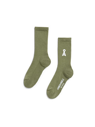 ARMEDANGELS | Chaussettes SAAMUS fatigue green