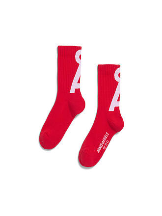 ARMEDANGELS | Chaussettes SAAMUS mars red - broken white