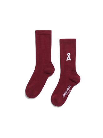 ARMEDANGELS | Chaussettes SAAMUS velvet red