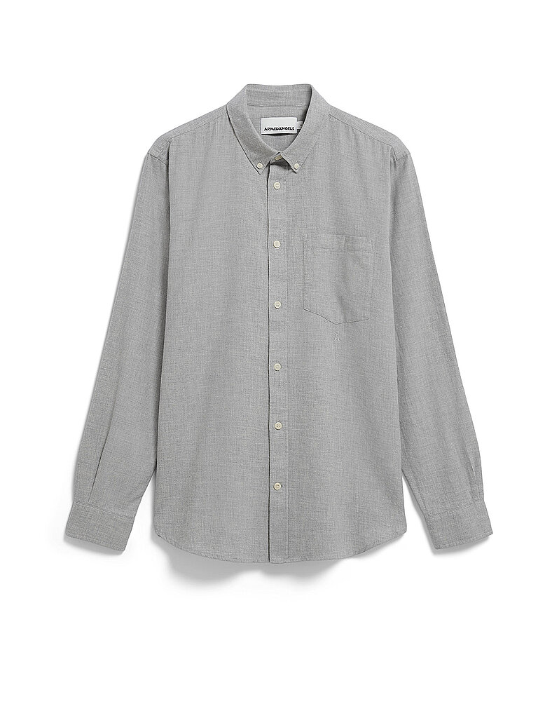ARMEDANGELS Chemise coupe regular ARAAMO gris clair | M