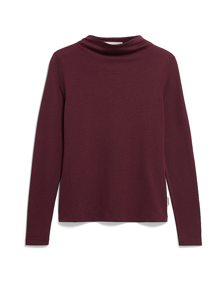 ARMEDANGELS Langarmshirt CALUNAA rouge foncé | XS