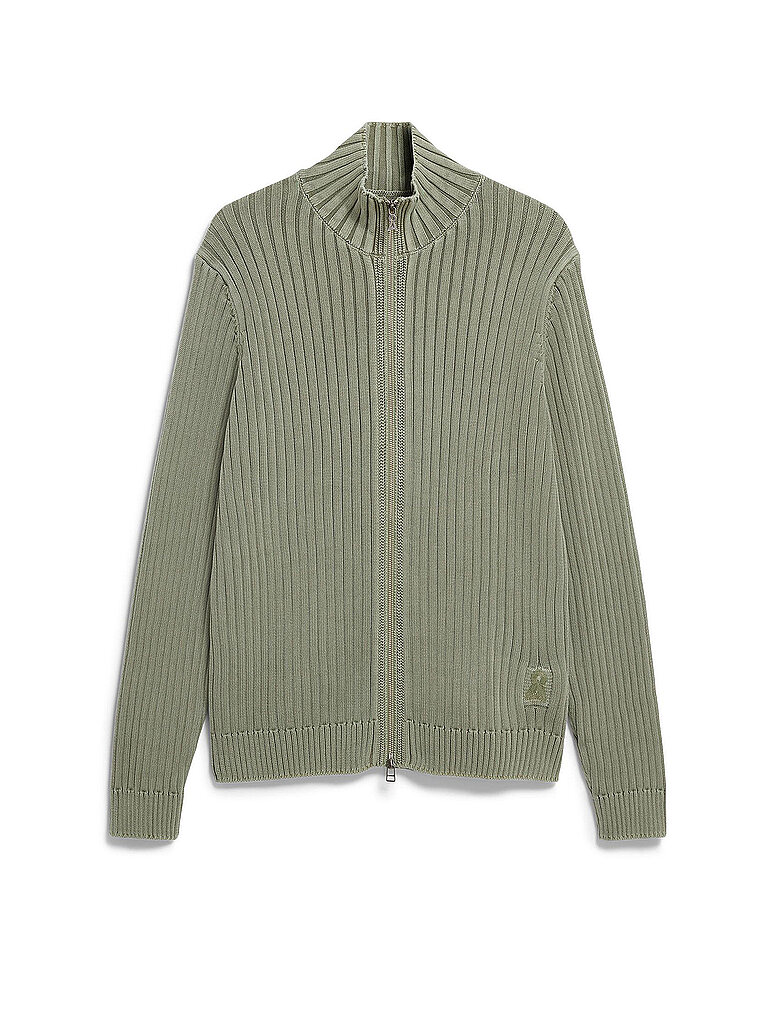 Gilet en tricot olive M