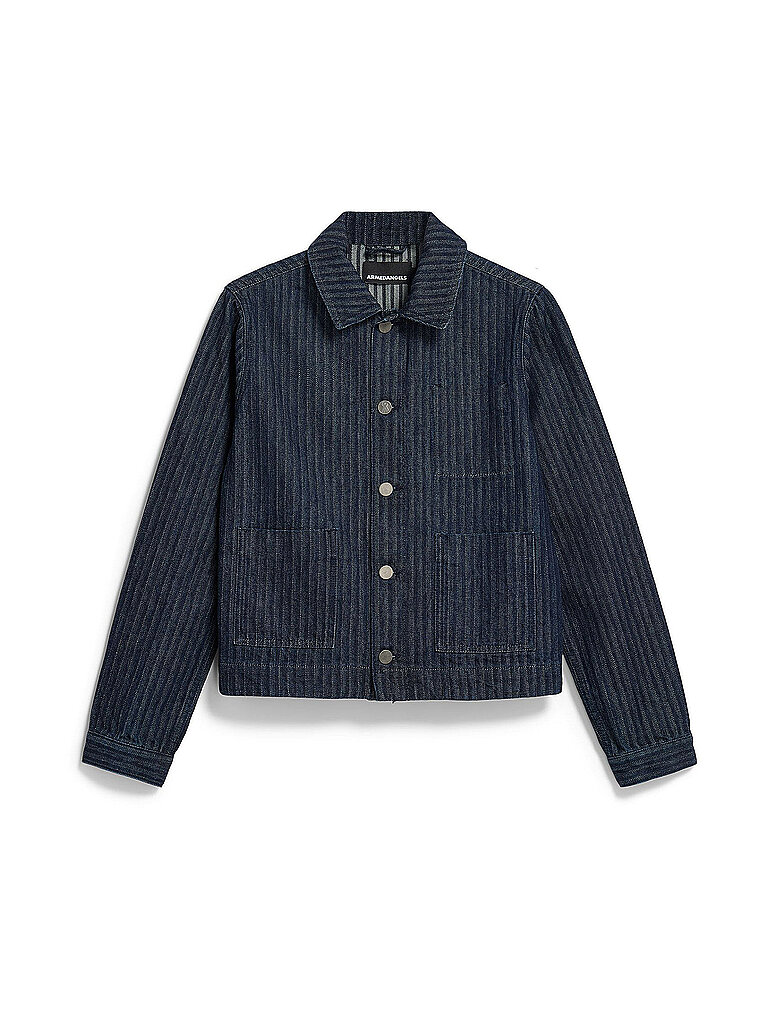 Veste en jean bleu marine S