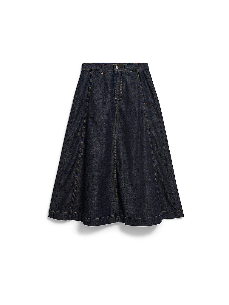 Jupe midi bleu marine M