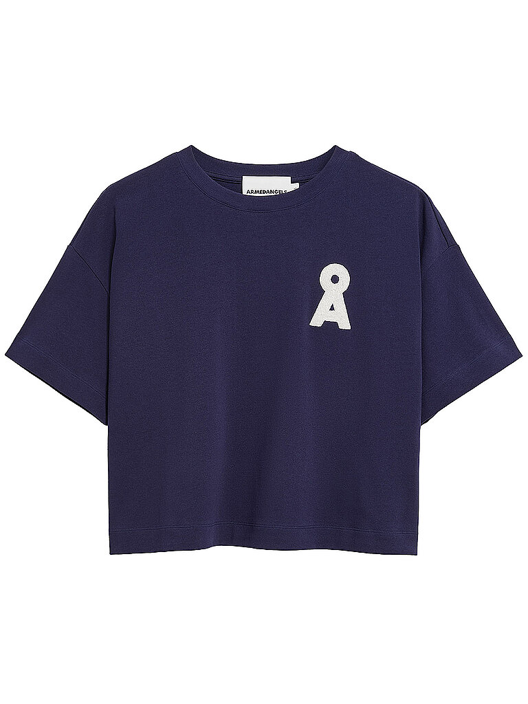 Armedangels T-shirt bleu marine L
