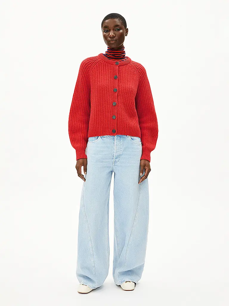 ARMEDANGELS | Cardigan SELMAA | rot