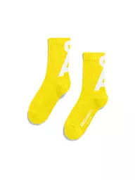 ARMEDANGELS | Chaussettes SAAMUS pigment bleu-vert cendré | Jaune