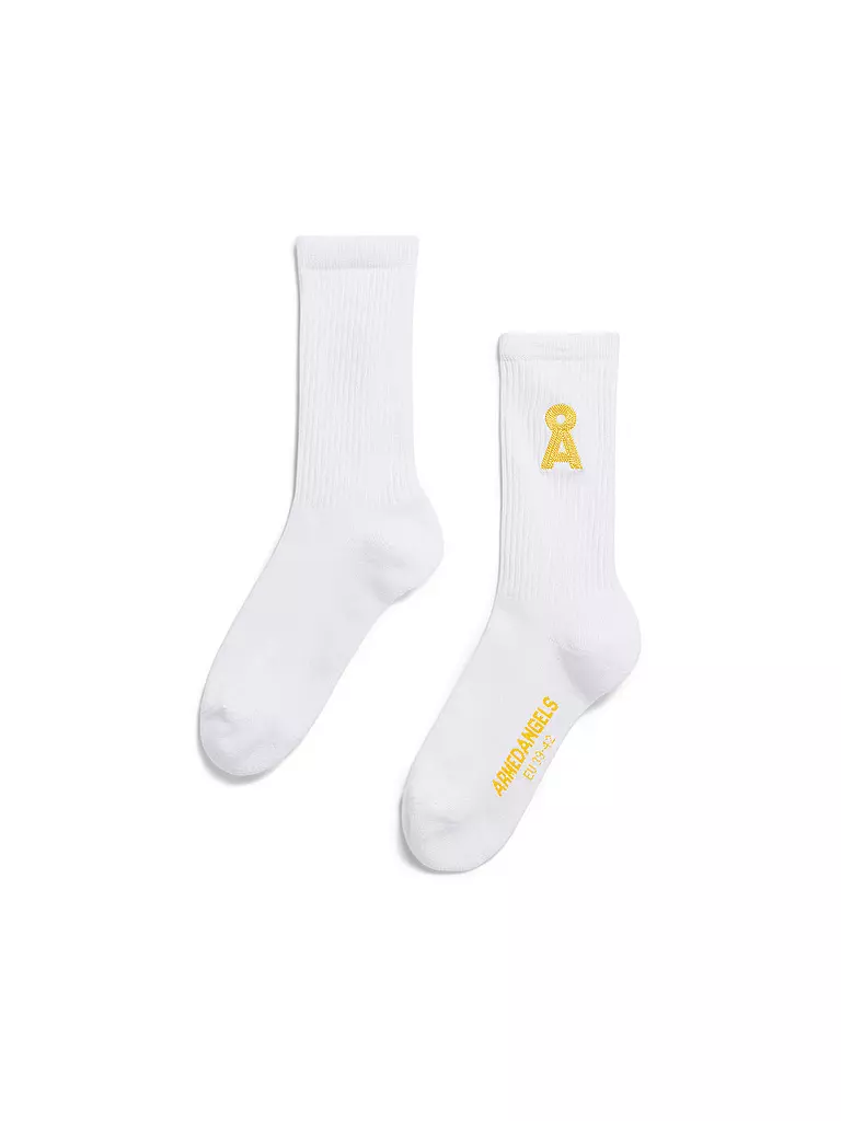 ARMEDANGELS | Chaussettes SAAMUS blanches | Blanc