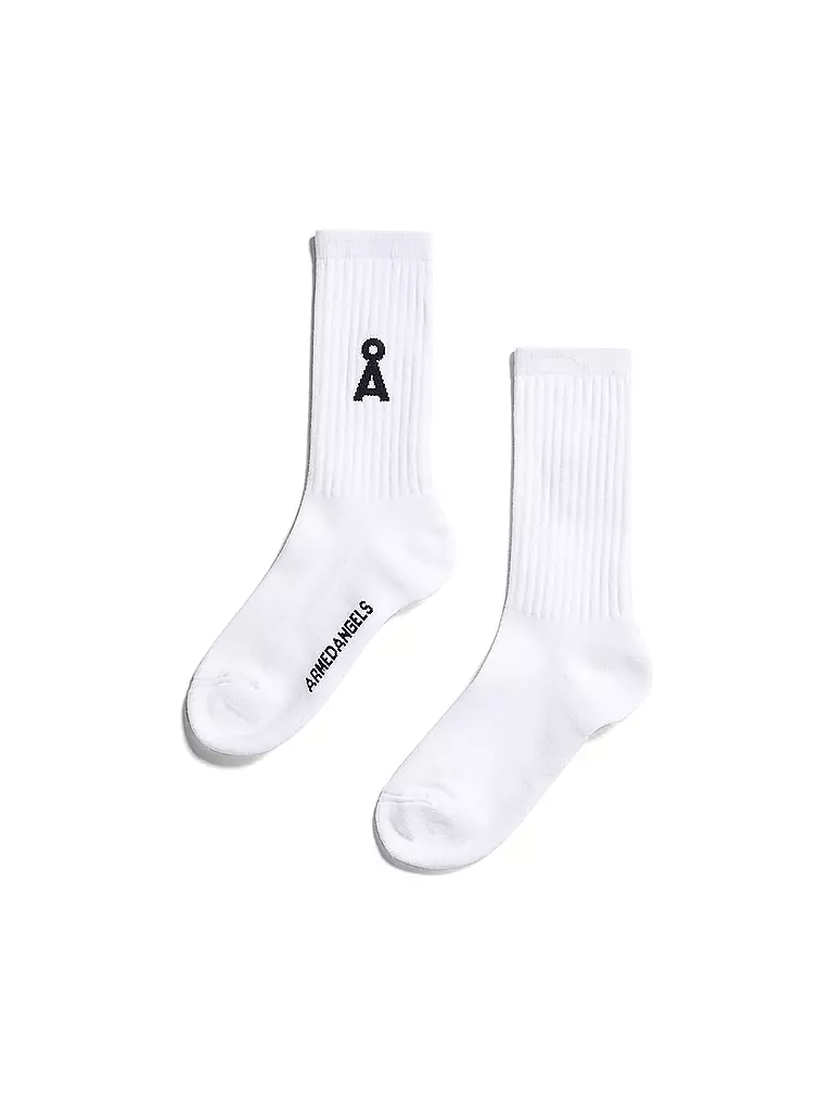 ARMEDANGELS | Chaussettes SAAMUS BOLD blanches | weiss