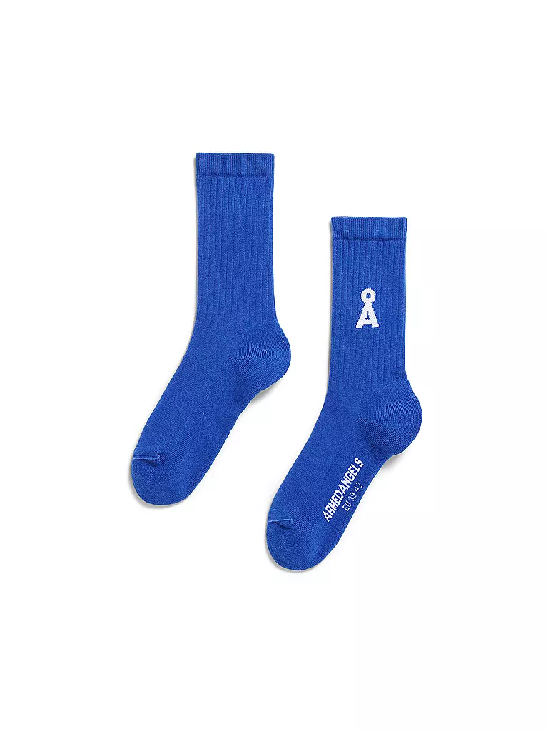 ARMEDANGELS | Chaussettes SAAMUS BOLD bleu dynamo | blau